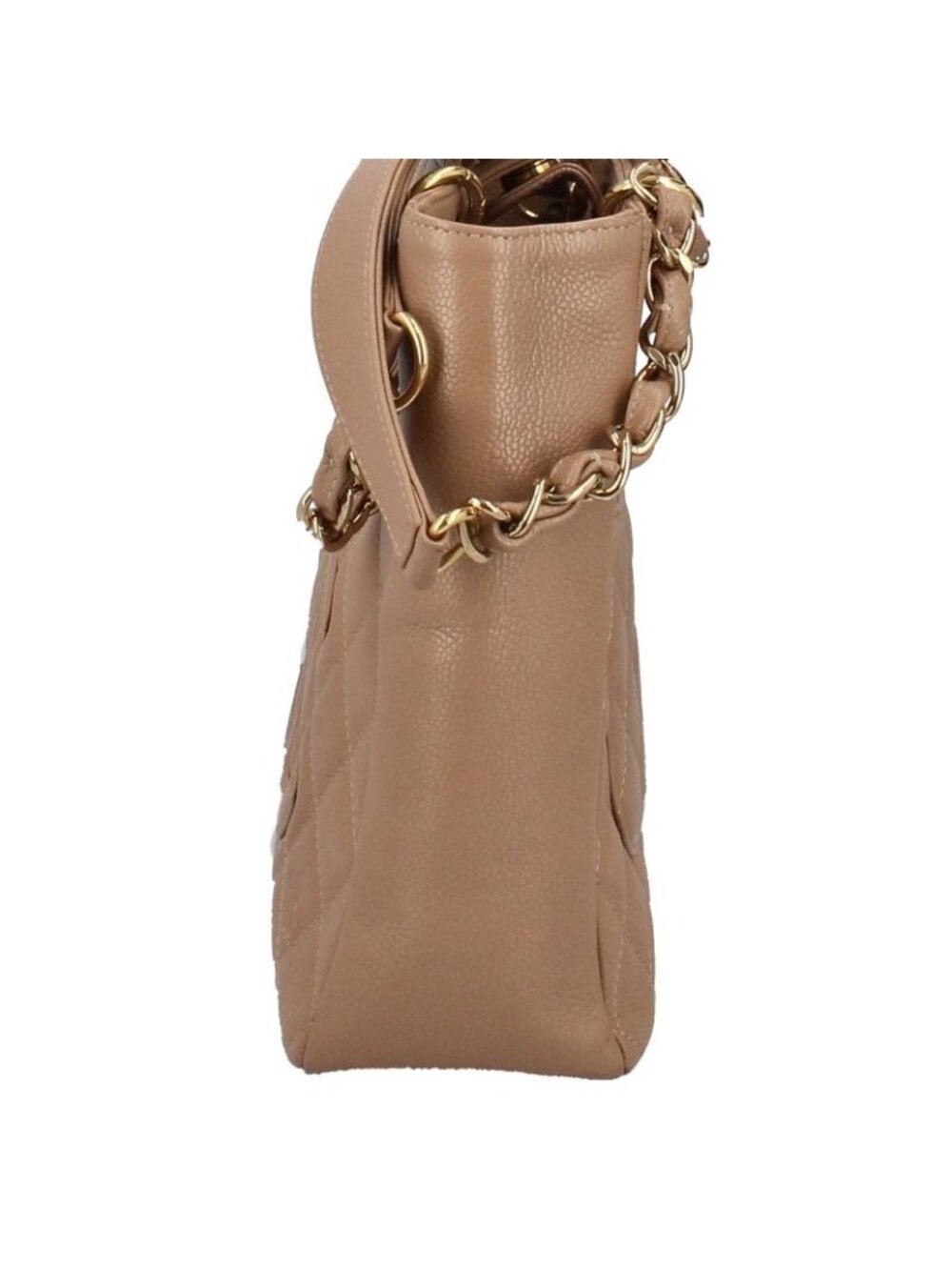 Chanel Petite Shopping Tote PST Caviar Leather Beige - Picture 3 of 9